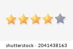 five stars  glossy yellow and... | Shutterstock .eps vector #2041438163