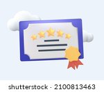 icon of graduation certificate  ... | Shutterstock .eps vector #2100813463