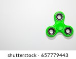 Green Fidget Finger Spinner Toy ...