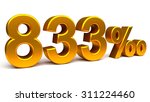 eight hundred and thirty three... | Shutterstock . vector #311224460