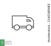 truck icon. simple outline... | Shutterstock .eps vector #2160180483