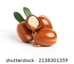  Three Argan Nuts With Green...