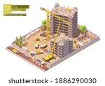 vector isometric building... | Shutterstock .eps vector #1886290030