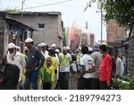 Small photo of "Kolhapur, Maharashtra India- august 10th 2022: Kumbhoj Moharram Julus in Kolhapur district in southern Maharashtra"