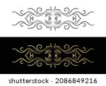 decorative border in retro... | Shutterstock .eps vector #2086849216