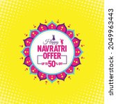 navratri festival offer ... | Shutterstock .eps vector #2049963443