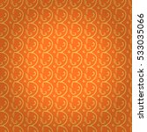 warm orange geometric seamless... | Shutterstock .eps vector #533035066