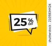 25  off. discount 25 percent.... | Shutterstock .eps vector #2105834426