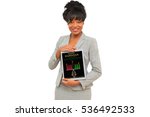 Small photo of Happy Kwanzaa Collective Work and Responsibility (Ujima) Tablet Kinara Candle Holder Third Principle Family Community Culture African American Business woman isolated on white background