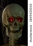 Skull With Red Glowing Eyes...
