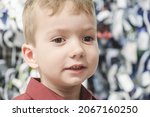 shop boy child kid fitting buy... | Shutterstock . vector #2067160250