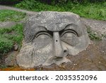 A Mysterious Giant Stone Head ...