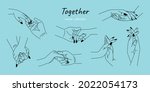 relationship loving hands... | Shutterstock .eps vector #2022054173