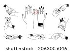 lovers hands. love friendship... | Shutterstock .eps vector #2063005046