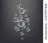3d soap balls. realistic... | Shutterstock .eps vector #2107997306