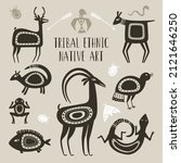 Native Totem Animals. Tribal...