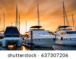 Yacht And Boats Docking At The...