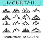 rocks and mountains silhouettes ... | Shutterstock .eps vector #556610473