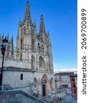 Small photo of Burgos, Spain;july-12-2021:Place of Rey San Fernando with Cathedral of Saint Mary in Burgos. Burgos is a city in northern Spain and the historic capital of Castile.