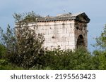 Small photo of Monumental tomb of Queen Aba in Olba Kingdom, a vassal of the Roman Empire