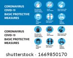 coronavirus covid 19 prevention ... | Shutterstock .eps vector #1669850170