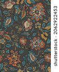 indian paisley floral seamless... | Shutterstock .eps vector #2062922453