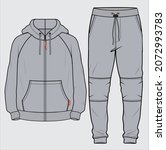 jogger and sweat shirt set for... | Shutterstock .eps vector #2072993783