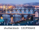 Prague At Twilight  View Of...
