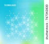 technologies concept in... | Shutterstock .eps vector #767342830