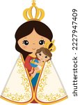 Illustration Of Our Lady Of...