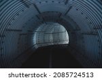 Curved round tunnel underpass steel 