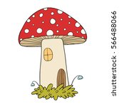 House For Gnomes. Fly Agaric...