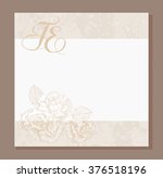 wedding invitation  decorated... | Shutterstock .eps vector #376518196