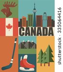 Canada Background Icon Set