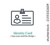 vector identity card icon... | Shutterstock .eps vector #2155332609