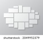 template collage of seventeen... | Shutterstock .eps vector #2049952379
