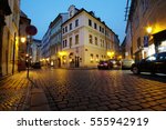 Night street in a center of Prague