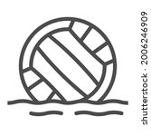 waterpolo  square line vector... | Shutterstock .eps vector #2006246909