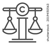 copyright law   square line... | Shutterstock .eps vector #2019450563