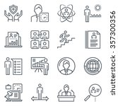 business icon set suitable for... | Shutterstock .eps vector #357300356