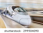 Modern High Speed Train At The...
