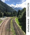 Train Tracks In Nature Chamonix ...