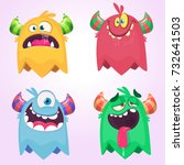 Cartoon Monsters Set For...