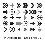 arrow vector collection cursor. ... | Shutterstock .eps vector #1366570673