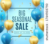 big seasonal final sale text ... | Shutterstock .eps vector #1764503750