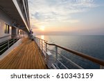Luxury Cruise Ship Deck At...
