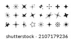vector set of y2k stars ... | Shutterstock .eps vector #2107179236