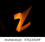3d rendering of alphabet... | Shutterstock . vector #576124249
