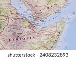 The red sea region with gulf of ...