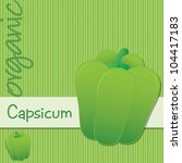 bright organic green capsicum... | Shutterstock .eps vector #104417183